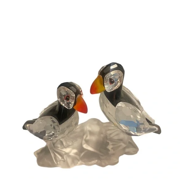 Swarovski | Art | Swarovski Crystal Puffins Retired Rare | Poshmark